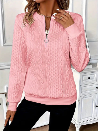 TAMARA - Stijlvolle Half Zip Sweater Voor Dames