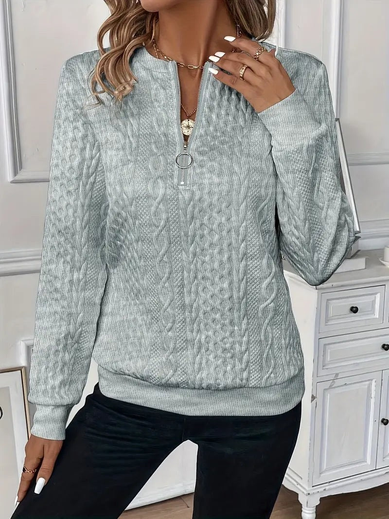 TAMARA - Stijlvolle Half Zip Sweater Voor Dames