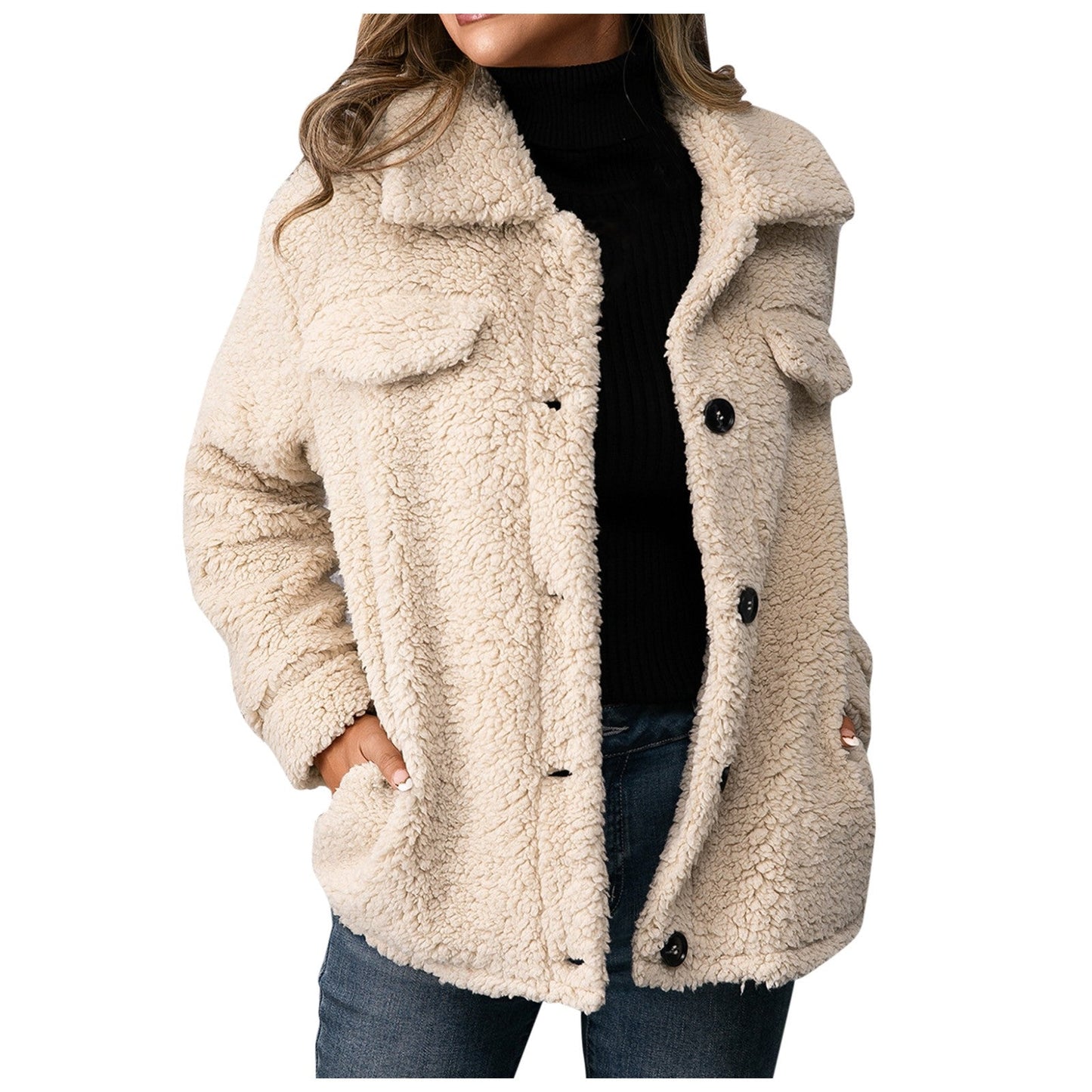 DALIVA | Dames Teddyjas Van Fleece