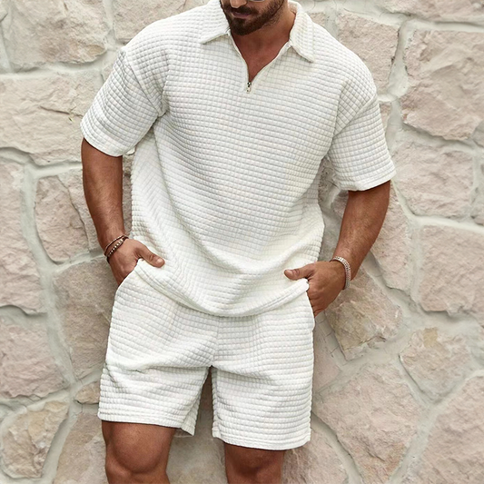 Moveo - Luxe Zomerset voor mannen: Polo + Short - River Mode