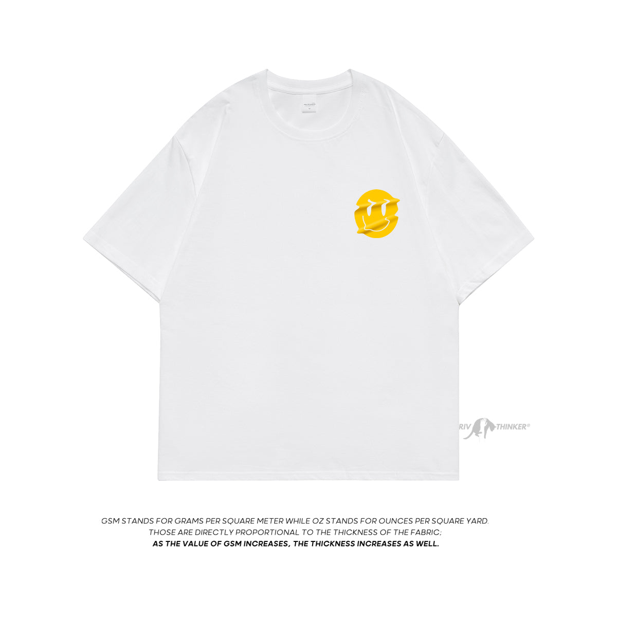 Smiley - T-shirt Oversized - River Mode