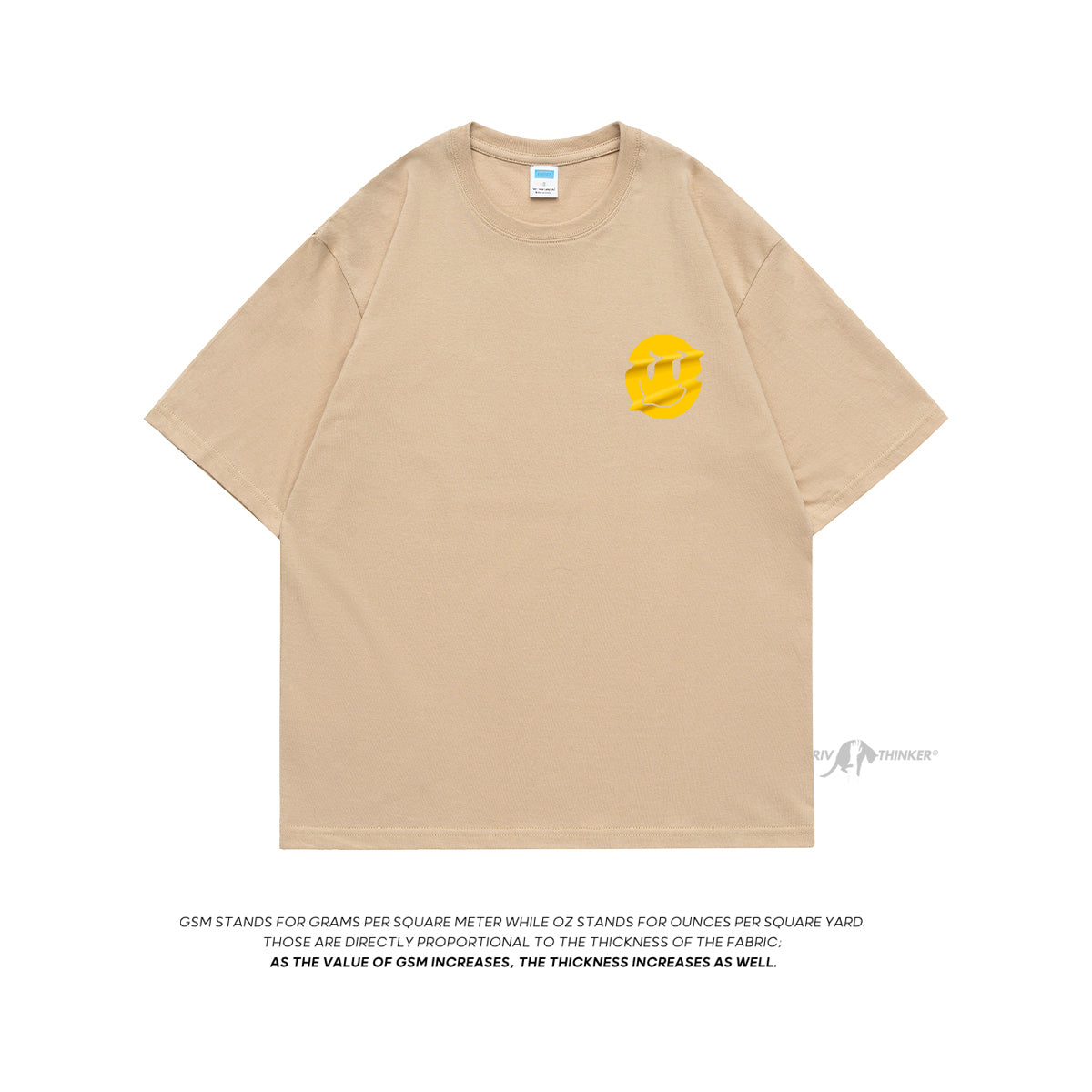 Smiley - T-shirt Oversized - River Mode