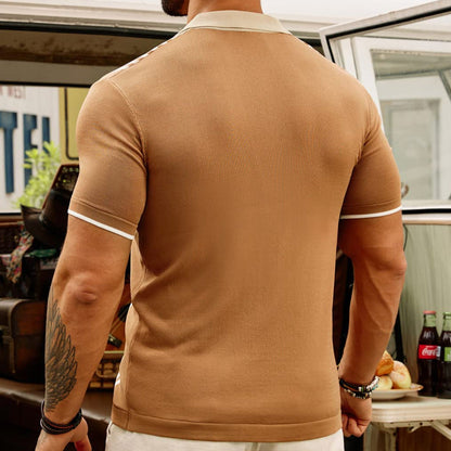 RUBEN | Luchtige, strakke polo blouse voor heren