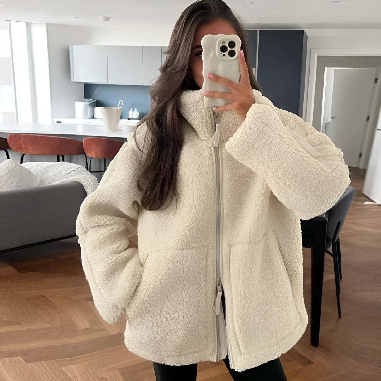 FAYE | Luxe fleece jack voor een zachte en comfortabele pasvorm