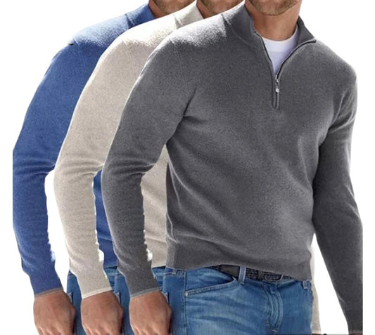 Rivers - Nette Half Zip Sweater Voor Heren - River Mode