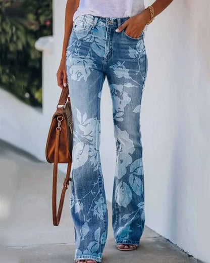 DOORTJE – Dames Flared Jeans in Trendy Stijl