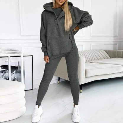 Evi – Tweedelige dames set met hoodie - River Mode