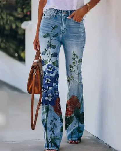 DOORTJE – Dames Flared Jeans in Trendy Stijl