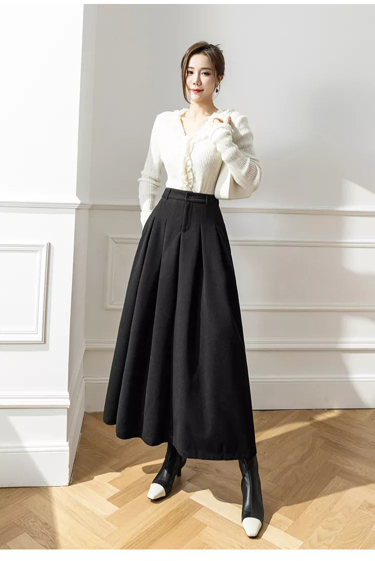 BENTE – Elegante Wollen Rok voor Dames