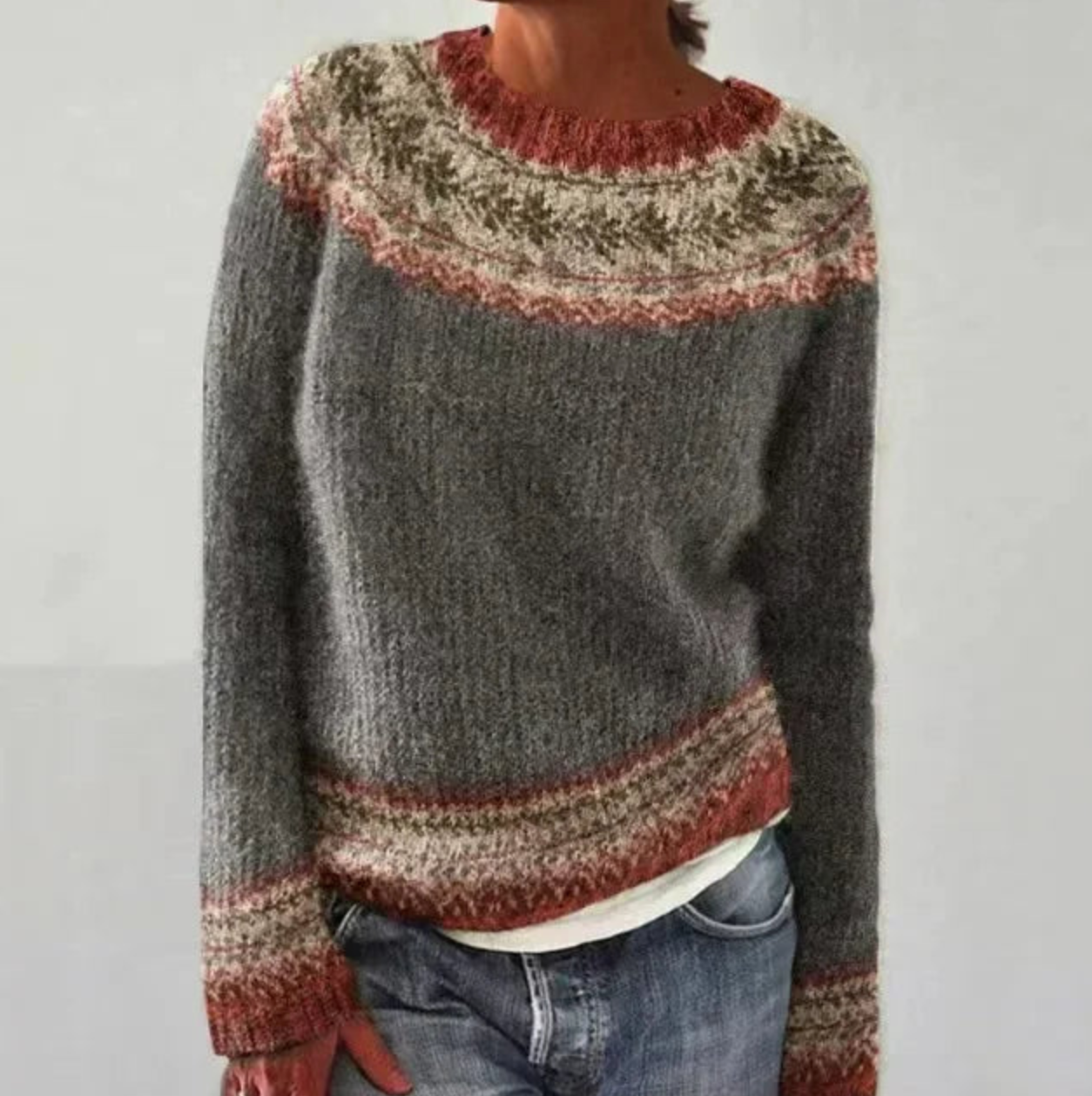 ISA | Comofortabele Dames Sweater met kleuren - River Mode