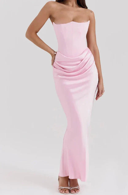 LUCIA | Strapless elegante maxi jurk voor een verfijnde uitstraling