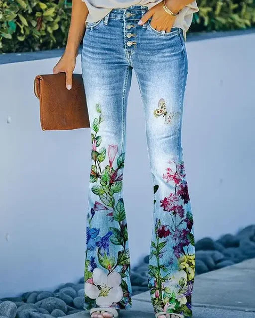 DOORTJE – Dames Flared Jeans in Trendy Stijl