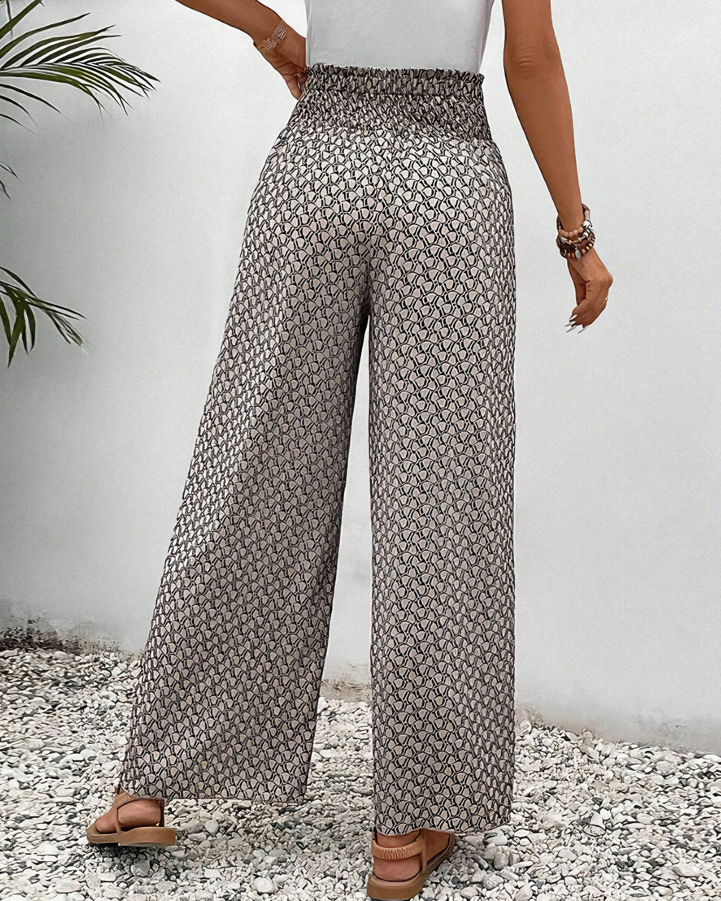 Maya | Stijlvolle Broek met Geometrische Print