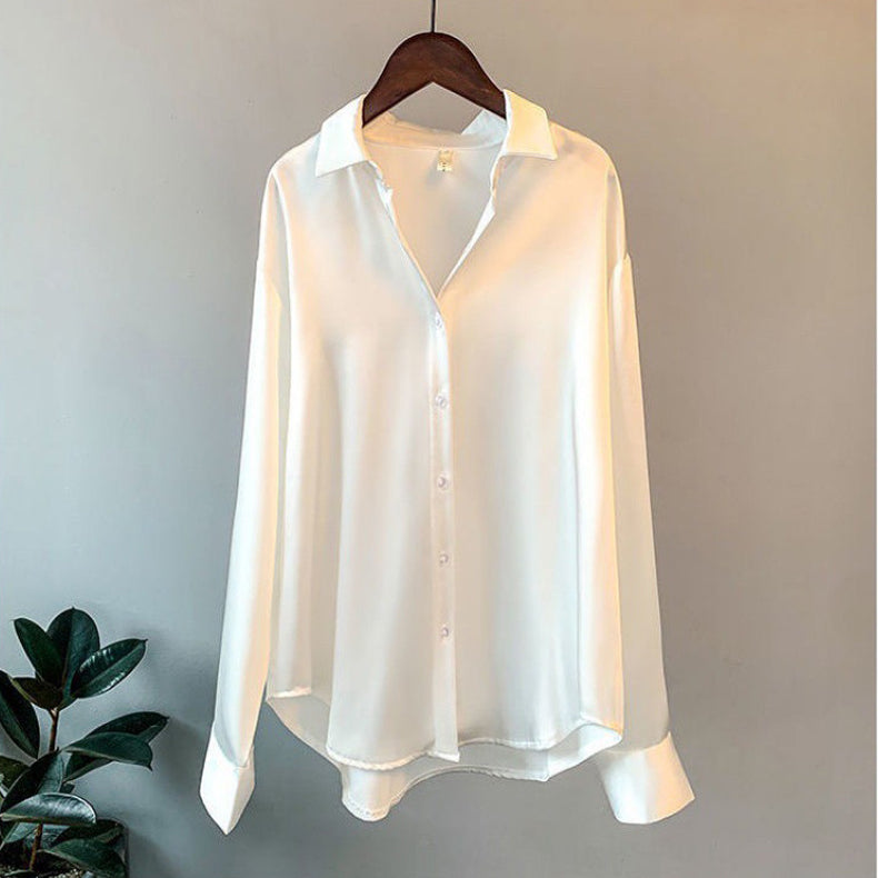 Sophia - Luxe zijden blouse - River Mode