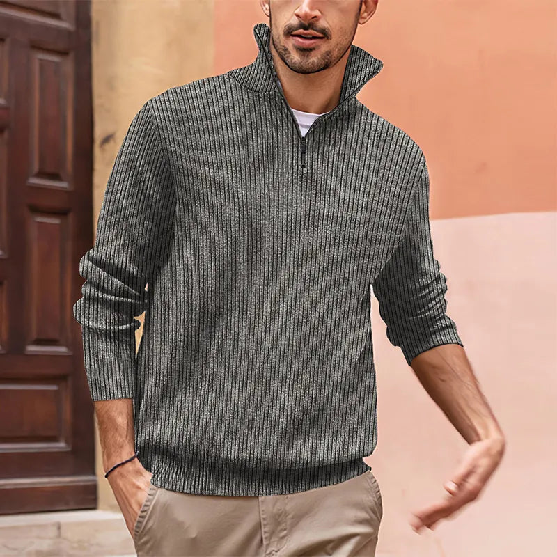 ZAMINO | Luxe Half Zip Sweater