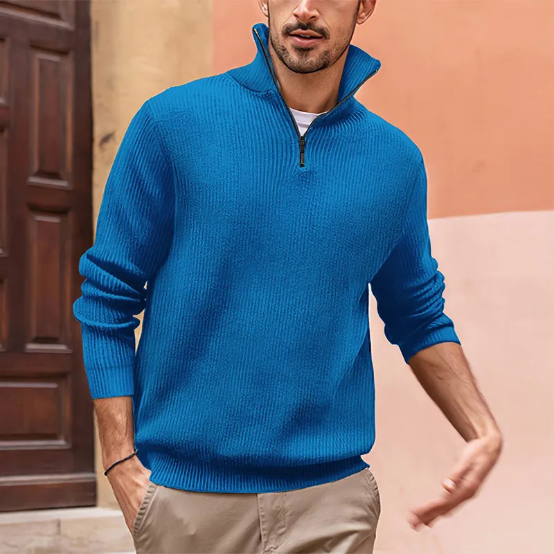 ZAMINO | Luxe Half Zip Sweater