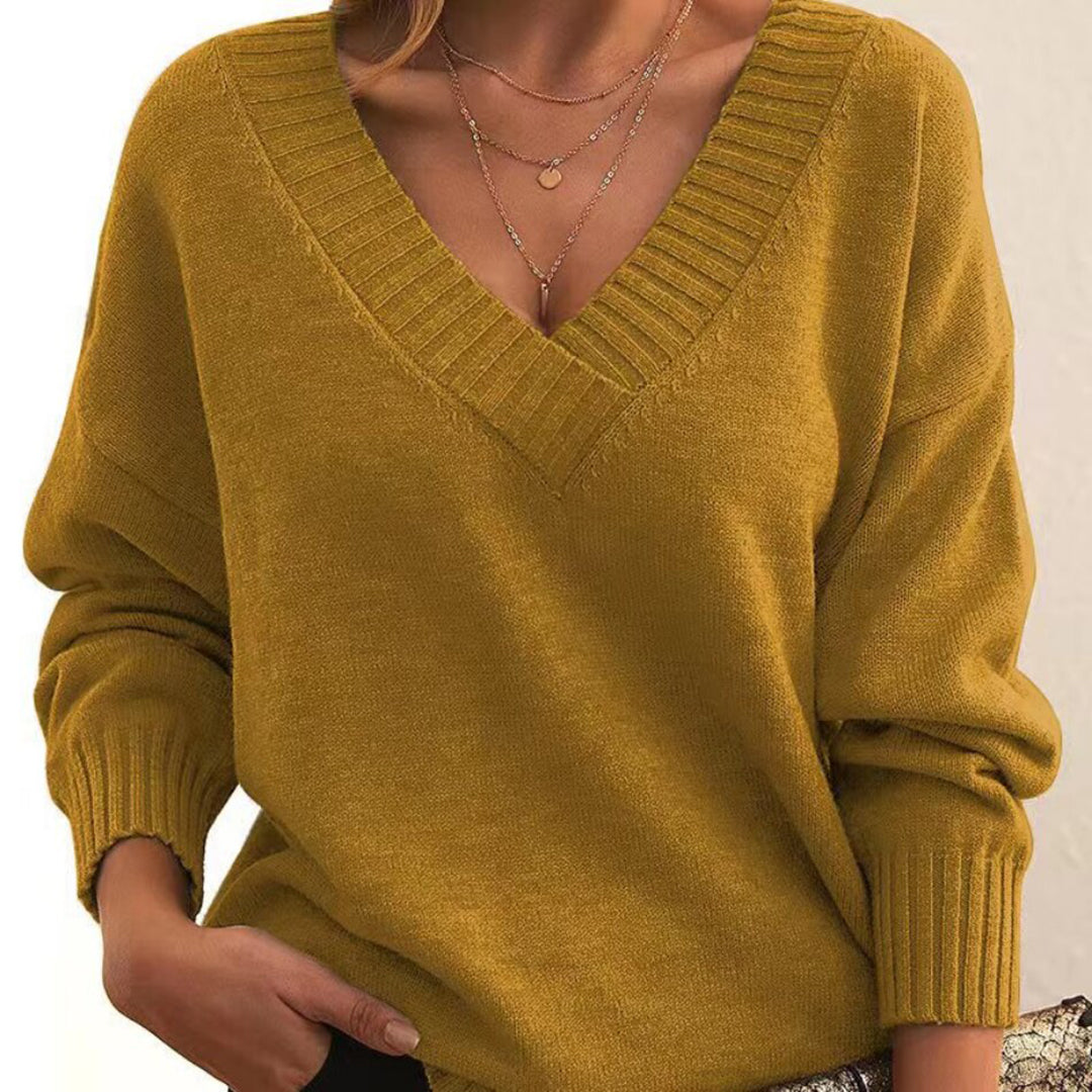 LAURA - Warme V-Hals Sweater