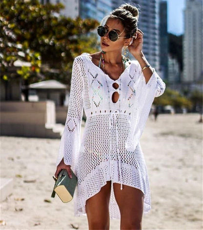 NOOR | Elegant gehaakt strandkaftan in Ibiza-stijl