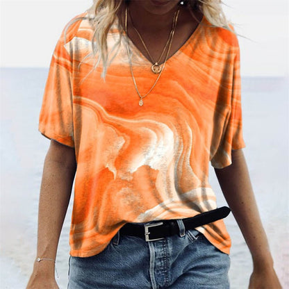 LINA | Meer gekleurd dames T-shirt voor een speelse look