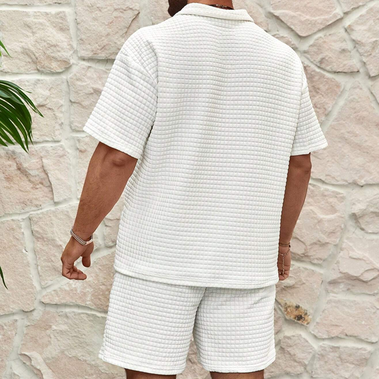 Moveo - Luxe Zomerset voor mannen: Polo + Short - River Mode