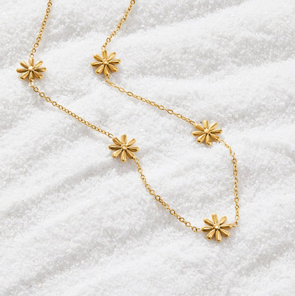 Damesketting Met Bloemen | Goud - River Mode