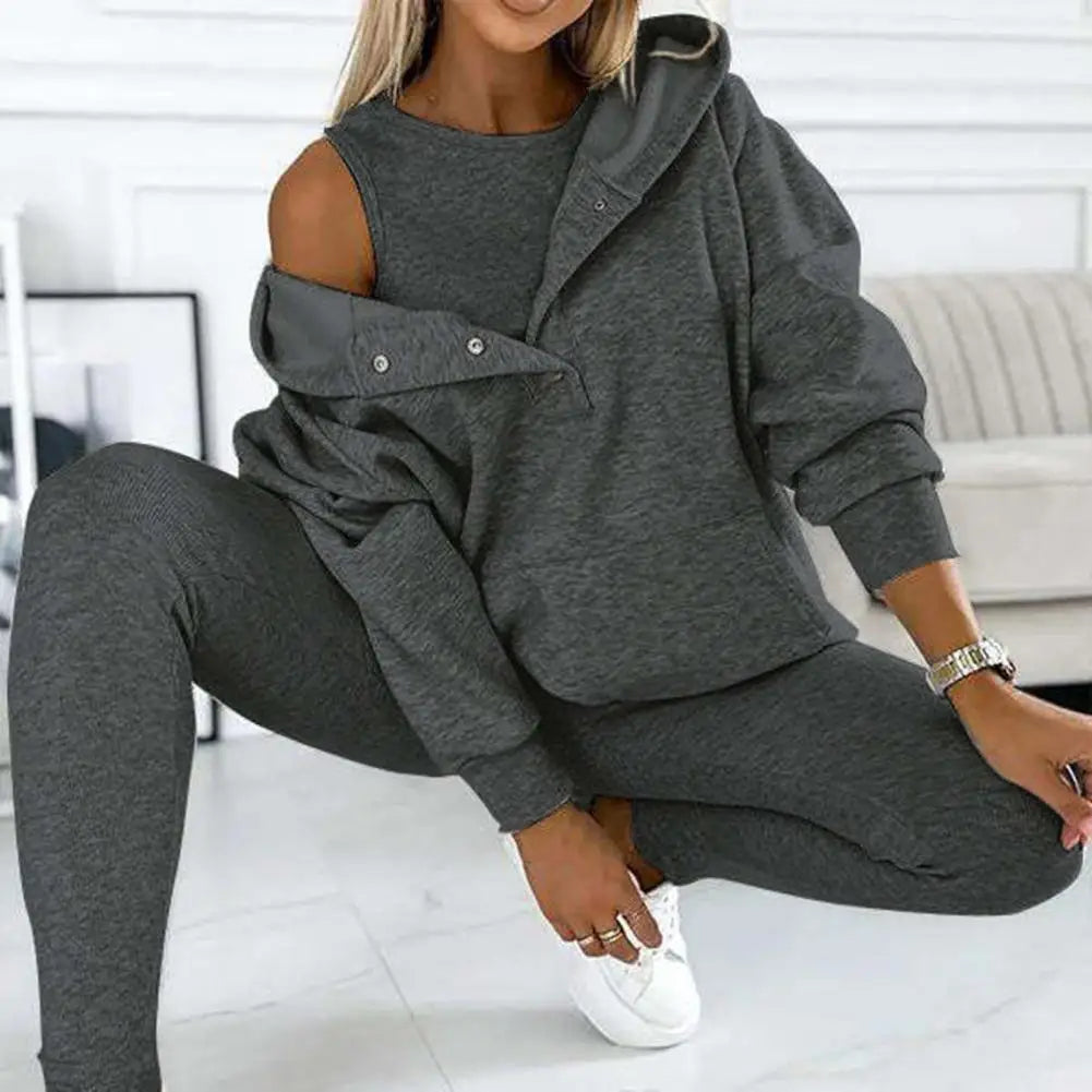 Evi – Tweedelige dames set met hoodie - River Mode