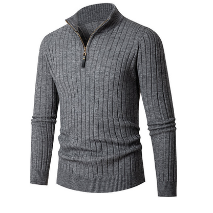 NOA - Nette Heren Sweater Met Half Zip - River Mode