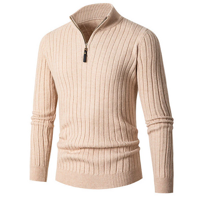 NOA - Nette Heren Sweater Met Half Zip - River Mode