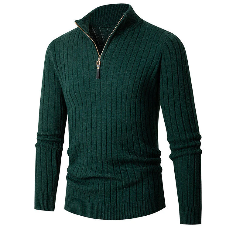 NOA - Nette Heren Sweater Met Half Zip - River Mode