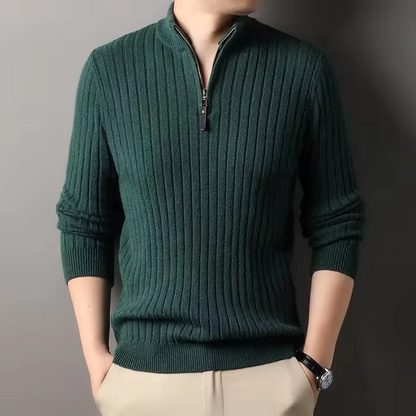 NOA - Nette Heren Sweater Met Half Zip