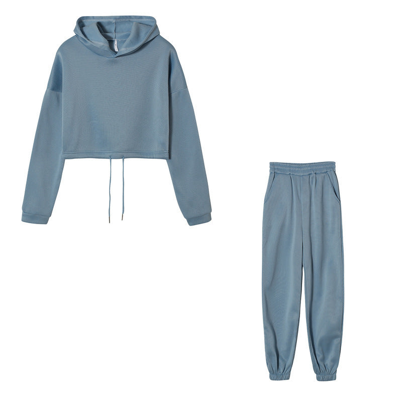 Lisa - Modieuze loungewear set met cropped hoodie en joggingbroek - River Mode