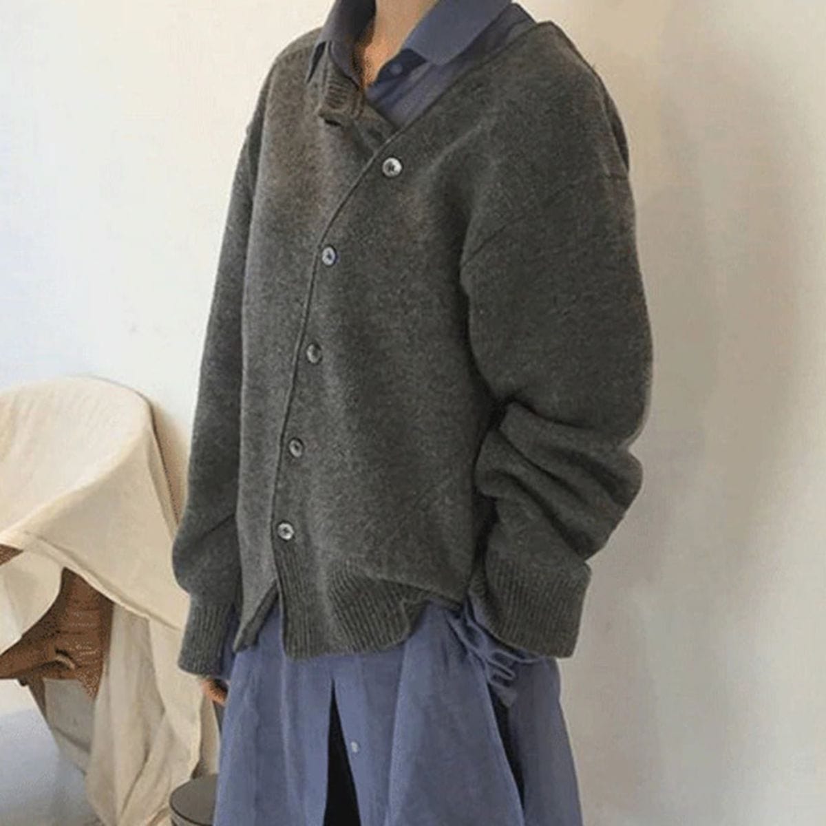 DAMINO | Wollen oversized damestrui